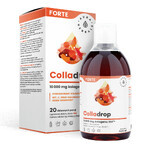 Aura Herbals Colladrop Forte, colágeno marino HM 10000 mg, 500 ml