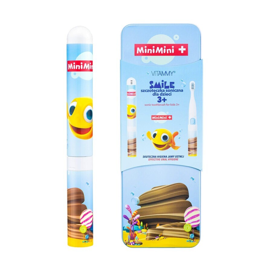 Vitammy Smile, cepillo dental sónico para niños, MiniMini+ Fish, a partir de 3 años, 1 pieza