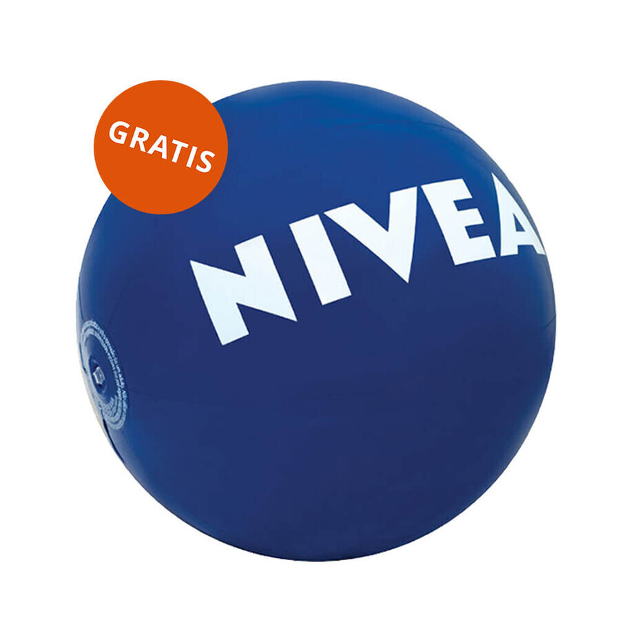 Nivea Sun Kids Protect &amp; Care, loción protectora solar para niños 5en1, SPF 50+, 200 ml + pelota de playa de regalo, 1 unidad