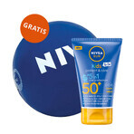 Nivea Sun Kids Protect &amp; Care, bálsamo solar protector 5 en 1, SPF 50+, 50 ml + pelota de playa de regalo, 1 unidad