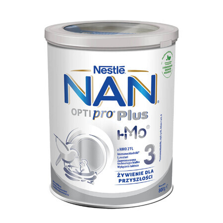 Nestlé NAN Optipro Plus 3 HMO, fórmula para niños a partir de 1 año, 800 g