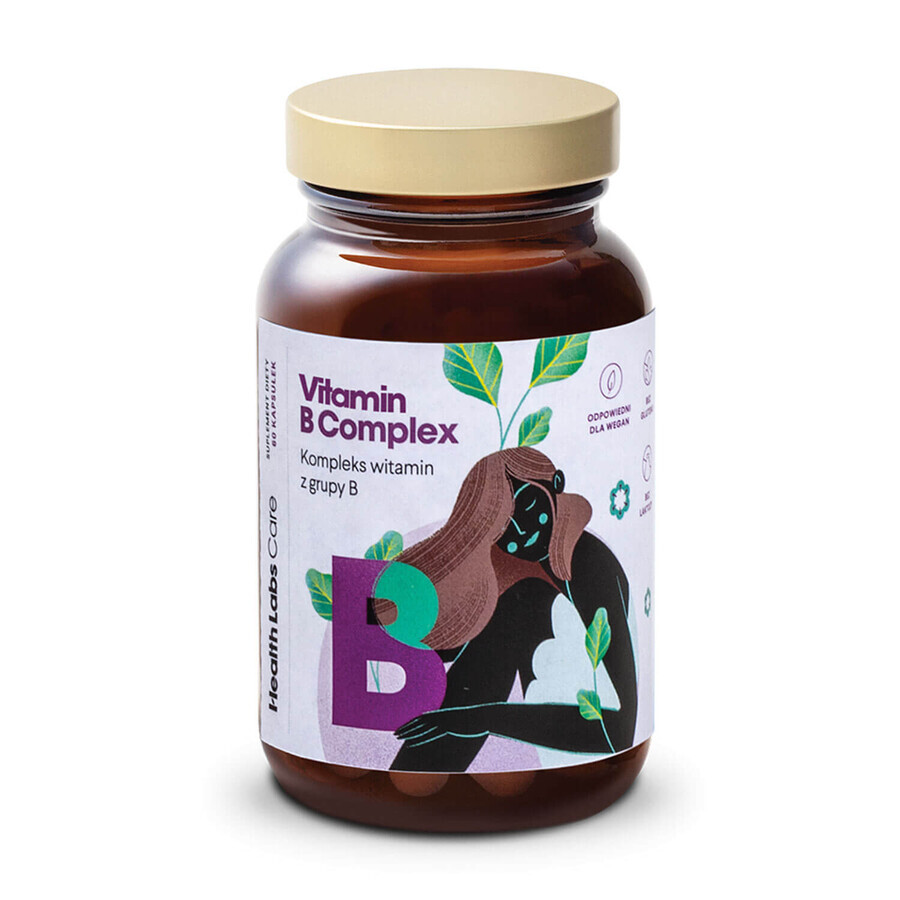 Health Labs Complejo vitamínico B, 60 cápsulas