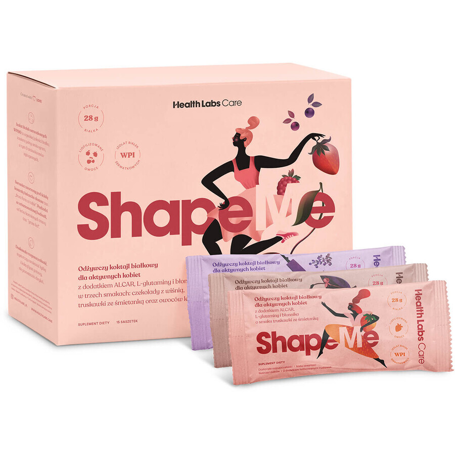 Health Labs ShapeMe, saveurs mélangées, 15 sachets