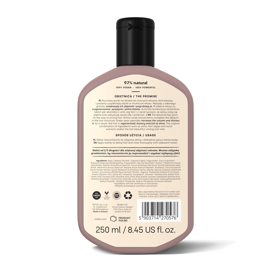 Resibo Hair Recharger, balsamo rigenerante per capelli, 250 ml