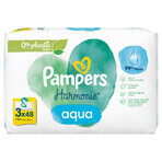 Pampers Harmonie Aqua, toallitas húmedas, 3 x 48 piezas