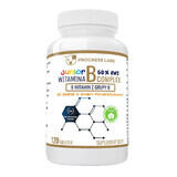 Progress Labs Vitamin B-Complex Junior 50% RWS, sabor naranja, 120 pastillas