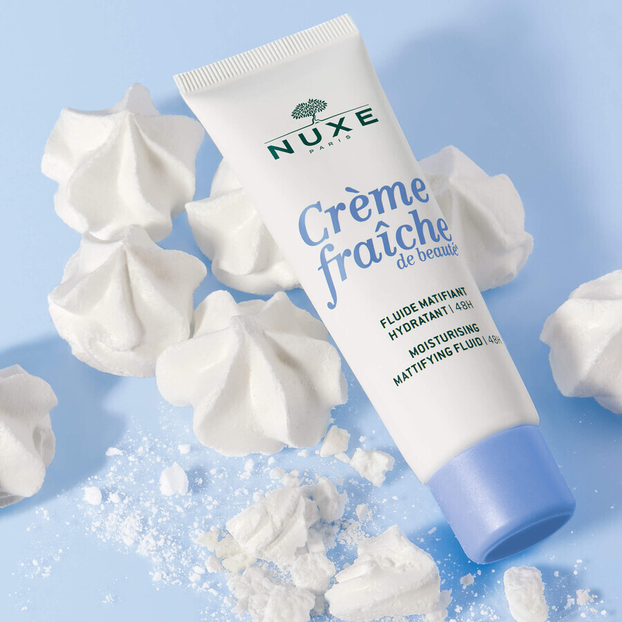 Nuxe Creme Fraiche de Beaute, crema hidratante matificante 48h, pieles mixtas, 50 ml