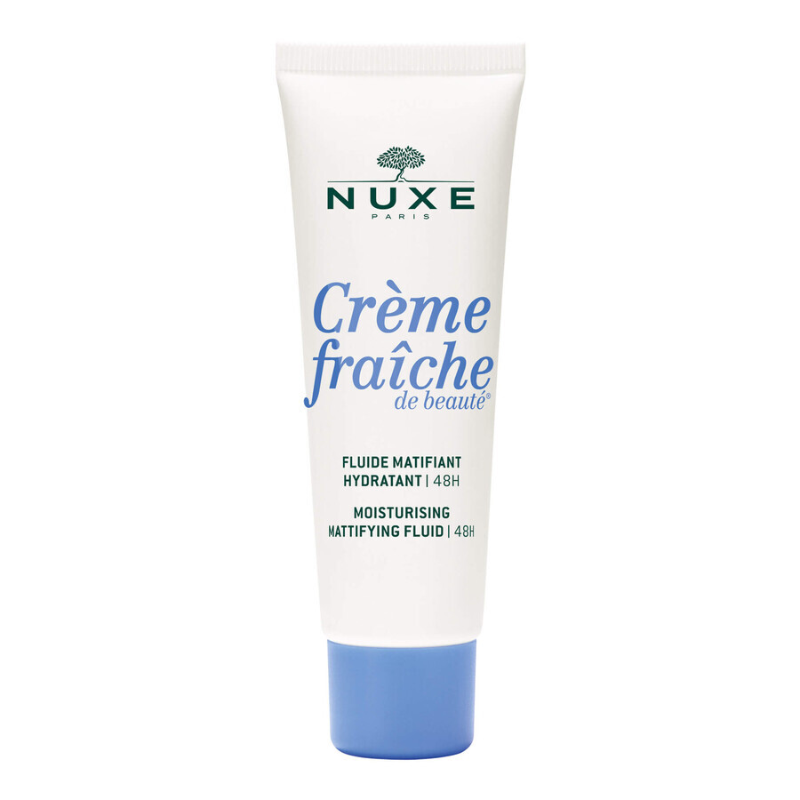 Nuxe Creme Fraiche de Beaute, crema hidratante matificante 48h, pieles mixtas, 50 ml