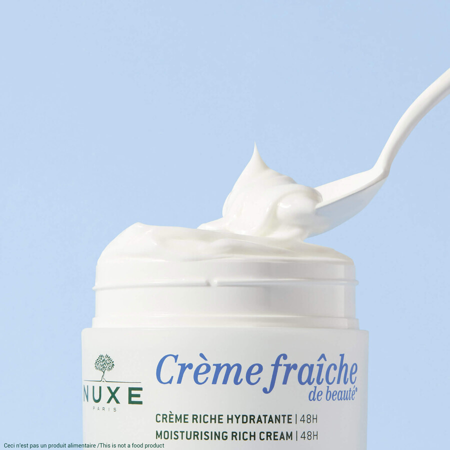 Nuxe Creme Fraiche de Beaute, crema hidratante rica 48h, piel seca, 50 ml