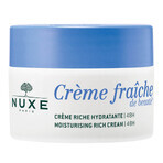 Nuxe Creme Fraiche de Beaute, crema hidratante rica 48h, piel seca, 50 ml