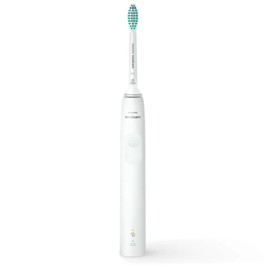 Philips Sonicare 3100 Series, cepillo de dientes sónico con estuche, HX3673/13, blanco, 1 pieza