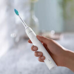 Philips Sonicare 3100 Series, cepillo de dientes sónico con estuche, HX3673/13, blanco, 1 pieza