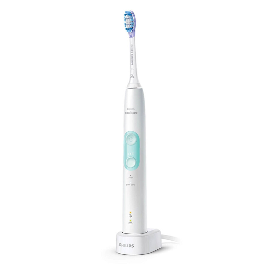 Philips Sonicare ProtectiveClean 4700, cepillo de dientes sónico con estuche, HX6483/52, blanco, 1 pieza