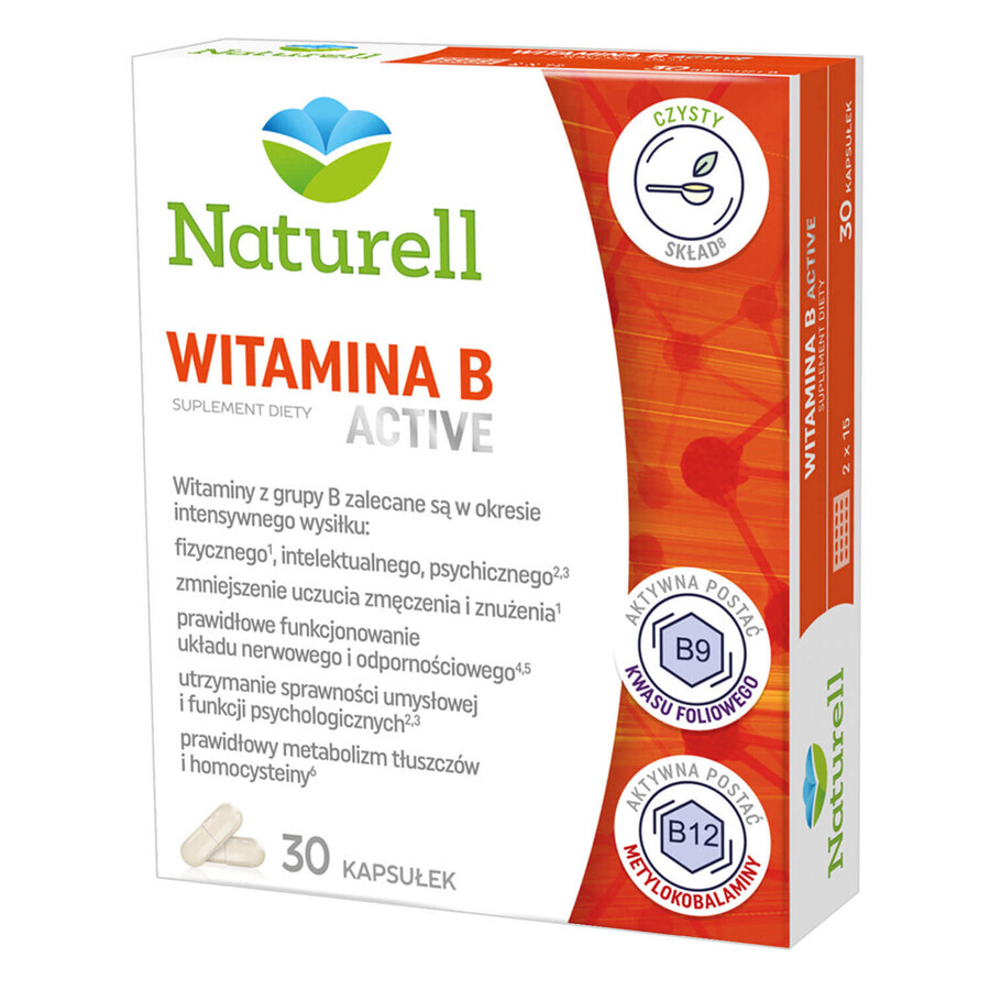 Naturell Vitamina B Activa, 30 cápsulas