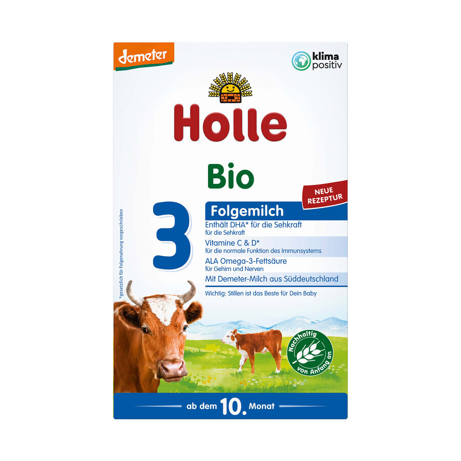 Holle Bio 3, Folgemilch, ab 10 Monaten, 600 g