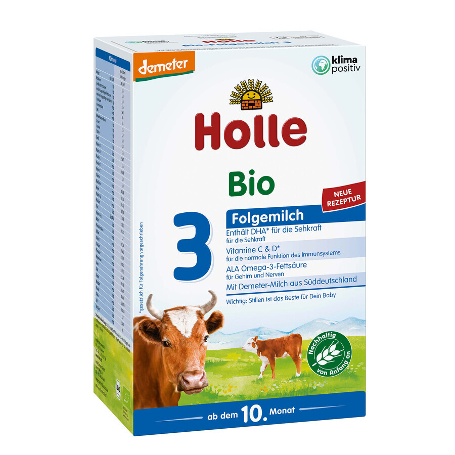 Holle Bio 3, Folgemilch, ab 10 Monaten, 600 g