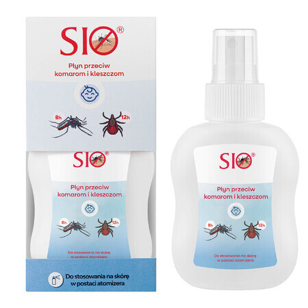 Sio, líquido repelente de mosquitos y garrapatas para niños, IR3535 20%, 100 ml