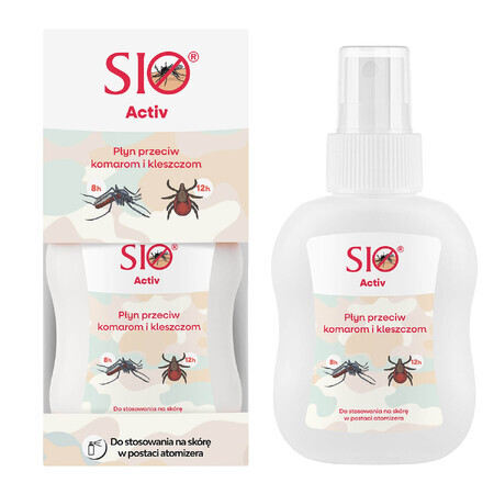 Sio Activ, repellent liquid for mosquitoes and ticks, IR3535 20%, 100 ml