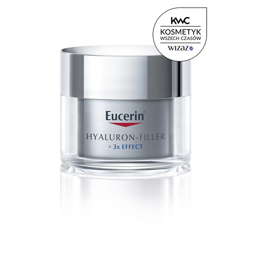 Eucerin Hyaluron-Filler, crema de noche antiarrugas con ácido hialurónico, 50 ml