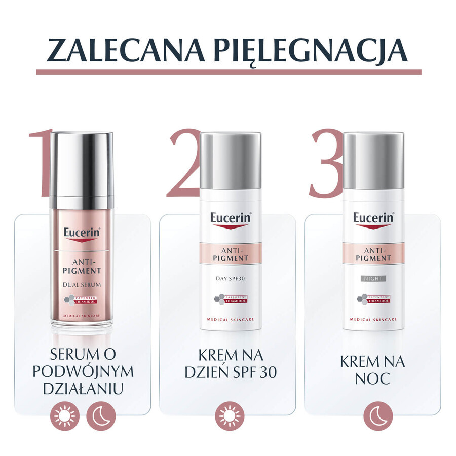 Eucerin Anti-Pigment, crema de día para manchas con tiamidol, FPS 30, 50 ml