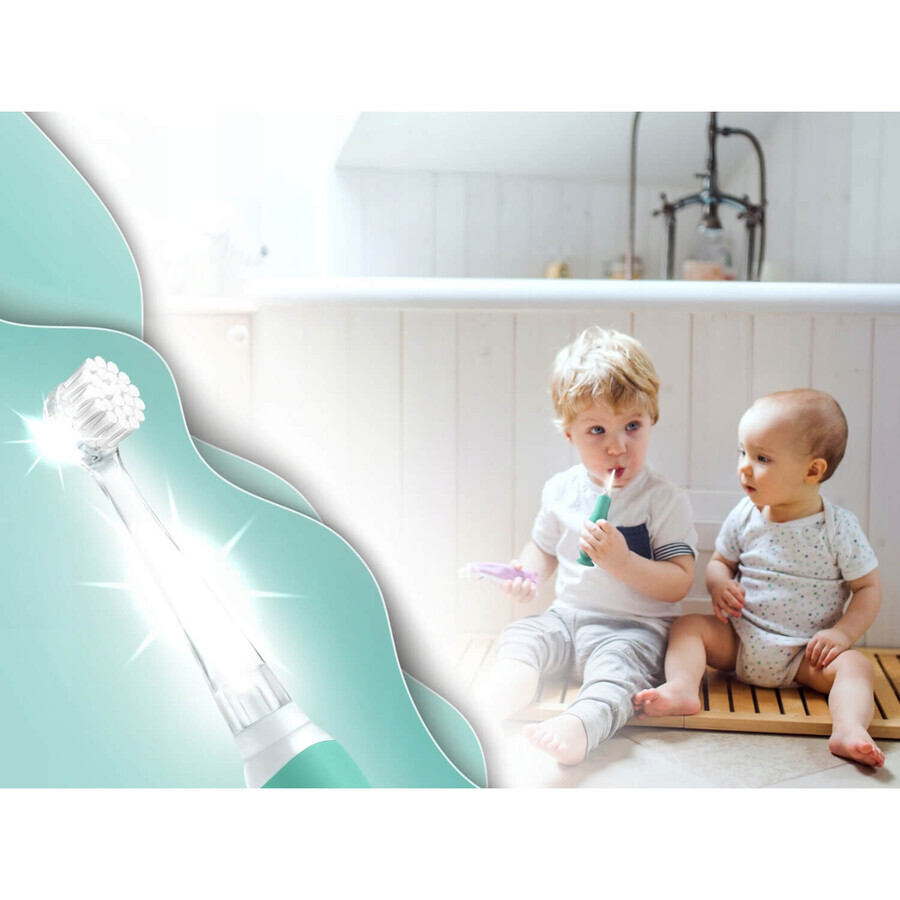 Neno Denti, cepillo de dientes electrónico para niños, menta, 3-36 meses, 1 unidad