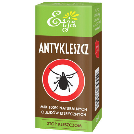 Etja Anti-Tick, mezcla de aceites esenciales naturales que repelen las garrapatas, 10 ml