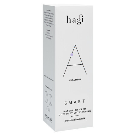 Hagi Smart A, Crema nutriente naturale Slow Agine con pro-retinolo e olivello spinoso, 50 ml