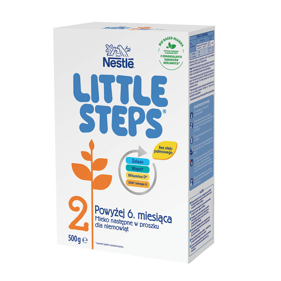 Nestle Little Steps 2, lait de suite pour nourrissons de plus de 6 mois, 500 g