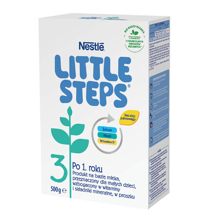 Nestle Little Steps 3, un produs pe bază de lapte pentru copii de peste 1 an, 500 g