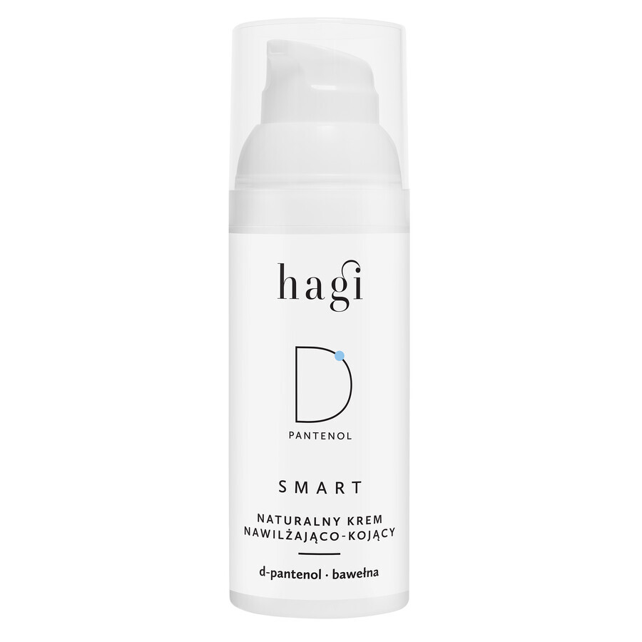 Hagi Smart D, crema hidratante y calmante natural con D-pantenol, 50 ml