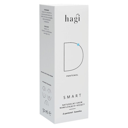 Hagi Smart D, crema hidratante y calmante natural con D-pantenol, 50 ml