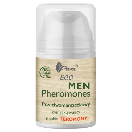 Ava Eco Men Pheromones, crema facial antiarrugas, 50 ml