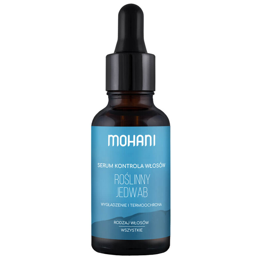 Mohani, sérum capilar alisador y termoprotector, seda vegetal, 30 ml