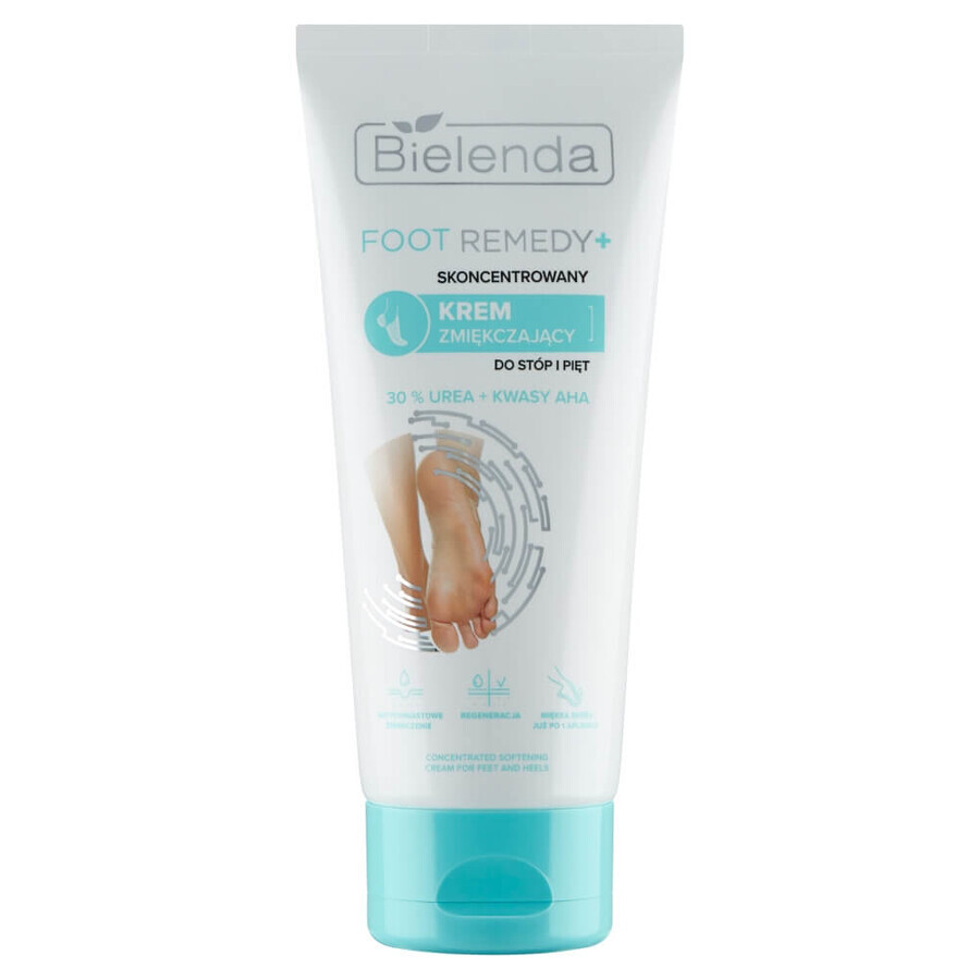 Bielenda Remedio para pies, crema concentrada suavizante para pies y talones, 30% UREA + ácidos AHA, 75 ml