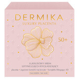 Dermika Luxury Placenta 50+, lujosa crema lifting y suavizante, 50 ml