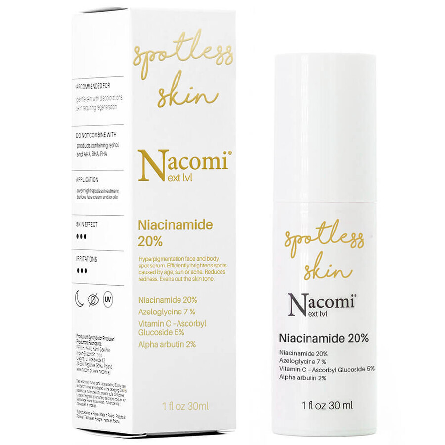 Nacomi Next Level, suero con niacinamida 20%, 30 ml