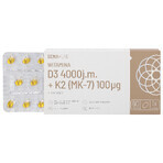 SEMA Lab Vitamin D3 4000 IU + K2 (MK-7) 100 µg, 60 soft capsules