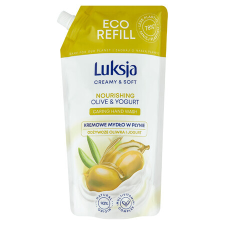 Luxja Creamy &amp; Soft, creamy, nourishing liquid soap, olive and yogurt, stock, 900 ml