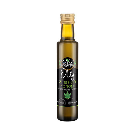 Revito, olio di semi di canapa, spremuto a freddo, 250 ml