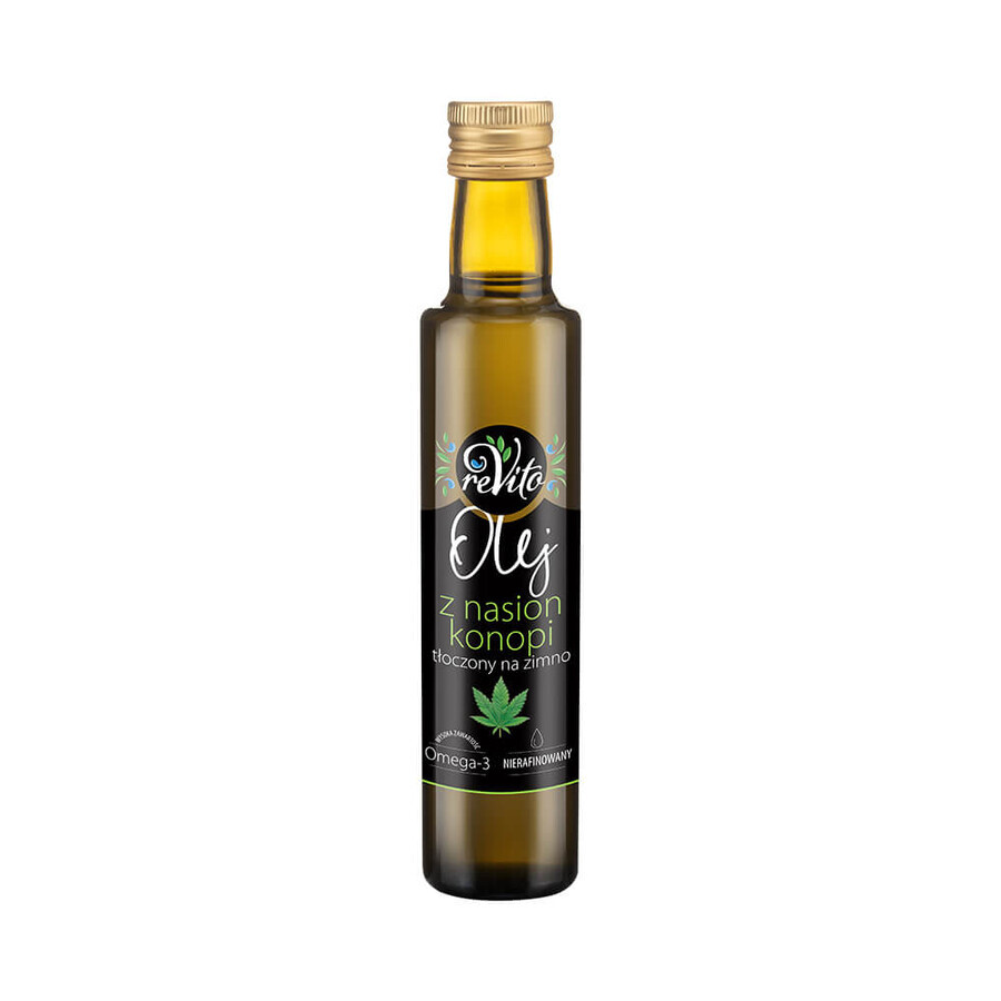 Revito, olio di semi di canapa, spremuto a freddo, 250 ml