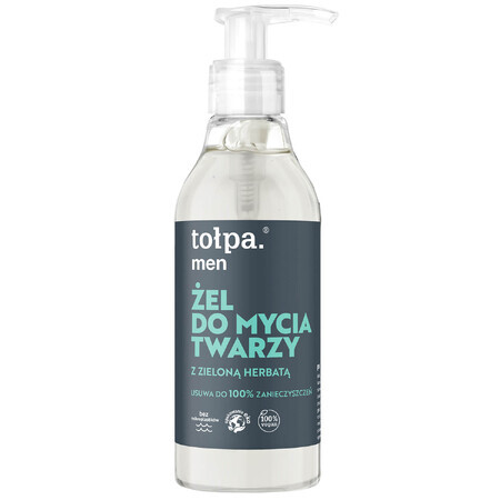 Tołpa Men, gel limpiador facial, con té verde, 195 ml