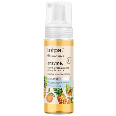 Tolpa Dermo Face Enzyme, Espuma limpiadora facial enzimática, 150 ml