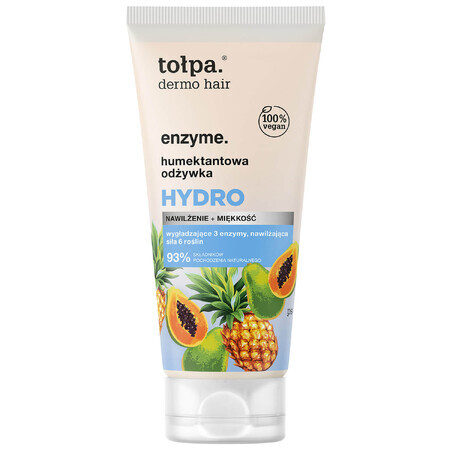 Tołpa Dermo Hair Enzyme Hydro, acondicionador humectante para el cabello, 200 ml