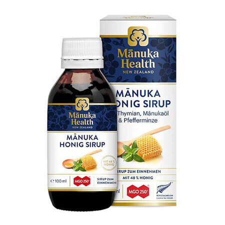 Manuka Health Jarabe con Miel de Manuka MGO 250+, 100 ml