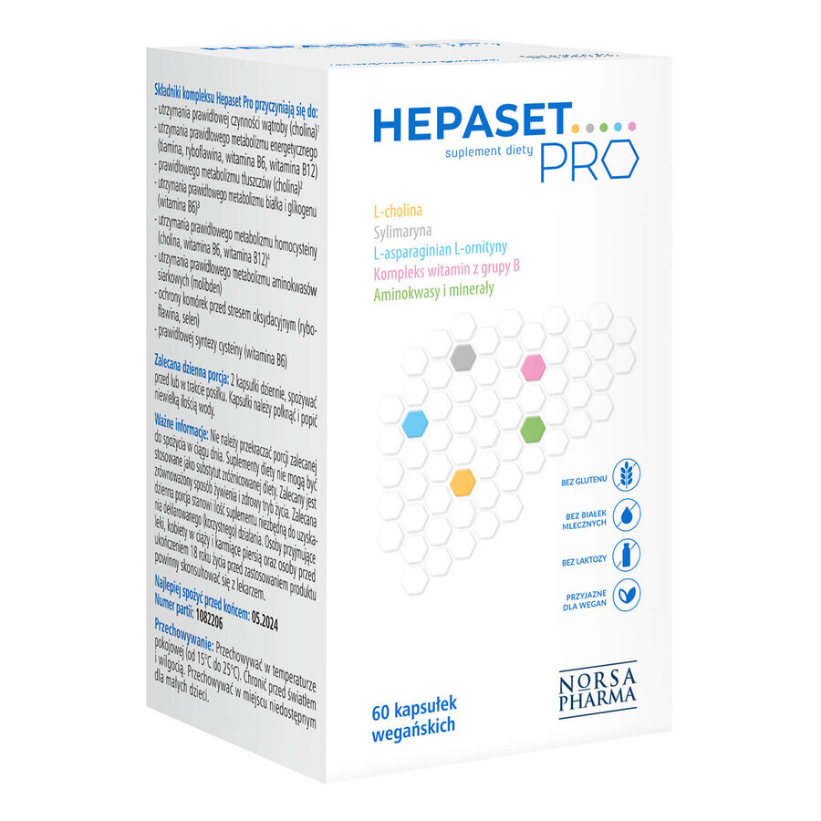 Hepaset Pro, 60 capsule