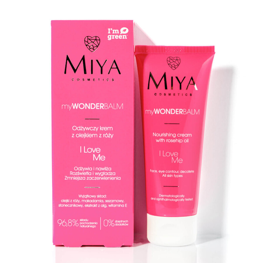 Miya My Wonder Set, BEAUTY.lab tonic anti-îmbătrânire cu retinol vegetal 2%, 150 ml + myWONDERBALM I love me, cremă de față hrănitoare cu ulei de trandafiri, 75 ml