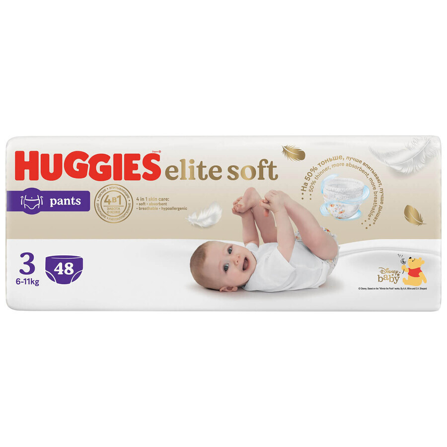 Huggies Elite Soft Pants, Windeln, Disney, Größe 3, 6-11 kg, 48 Stück