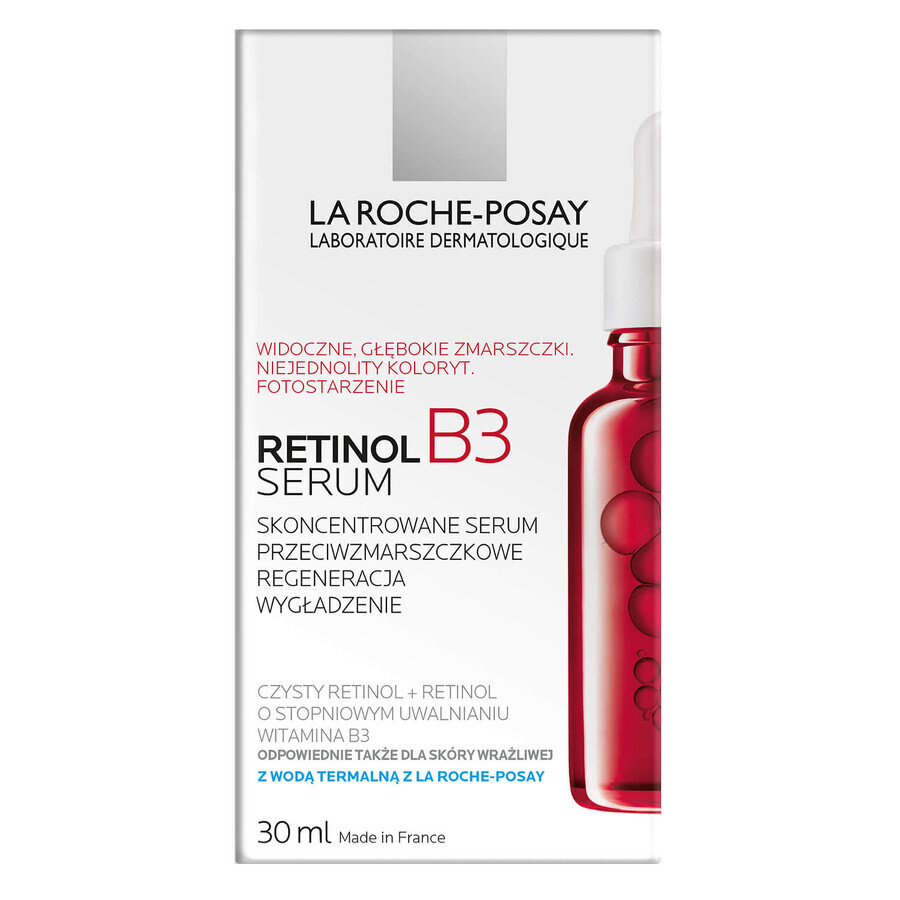 La Roche-Posay Retinol B3, suero concentrado antiarrugas, retinol y vitamina B3, 30 ml