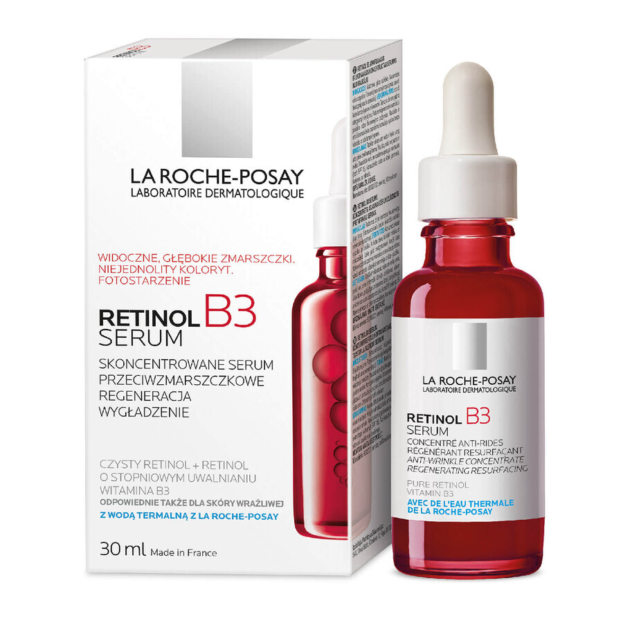 La Roche-Posay Retinol B3, suero concentrado antiarrugas, retinol y vitamina B3, 30 ml