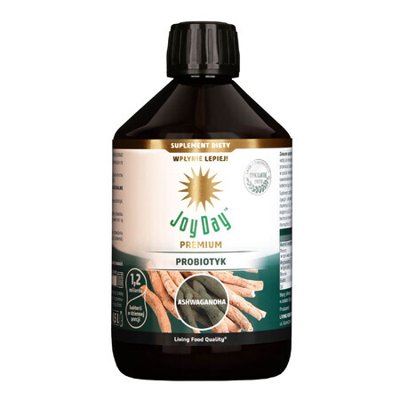 Joy Day Premium Probiotic, Ashwagandha, bebida ecológica, 500 ml